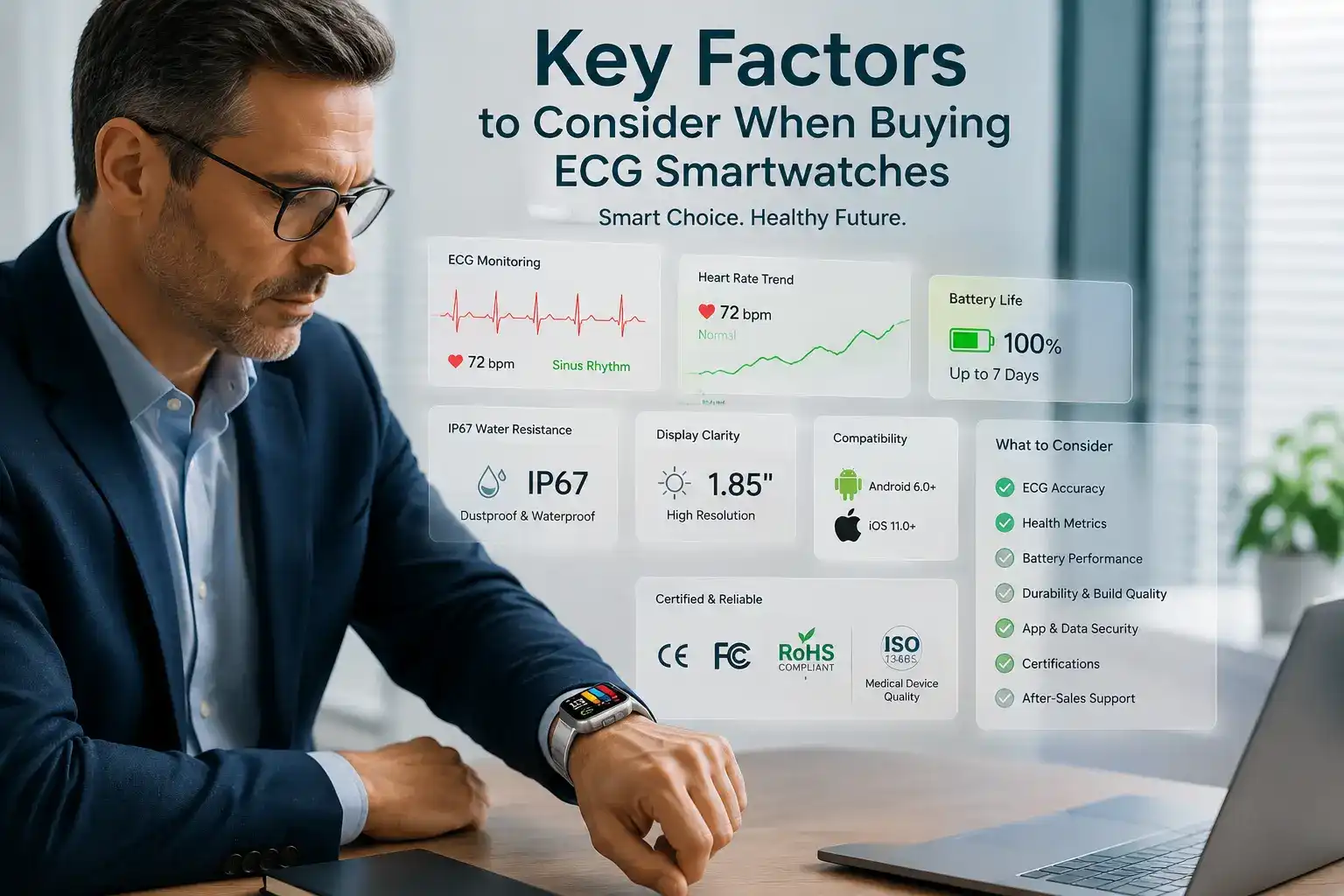 Key Factors to Consider When Buying ECG Smartwatches